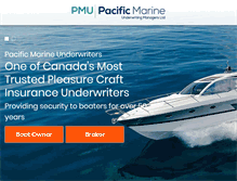 Tablet Screenshot of pacificmarine.ca